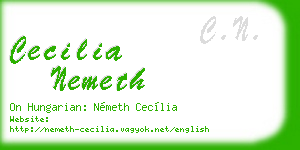 cecilia nemeth business card